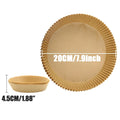 23CM Air Fryer Disposable Baking Paper Liner Non-Stick Mat Steamer