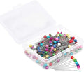 100Pcs/Box 38cm Colorful Round Pearl Head Needles Stitch Straight Push