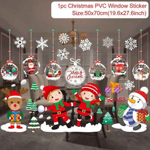 Christmas Window Stickers Christmas Wall Sticker Kids Room Wall Decals
