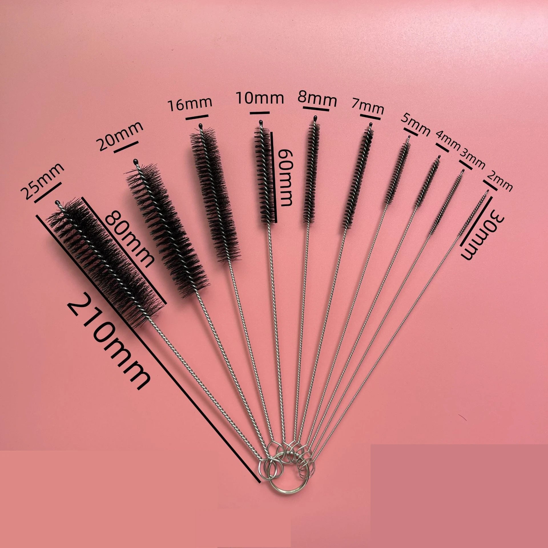 10Pcs/Set Straw Cleaning Brushes Multifunction Flexible Handle Test