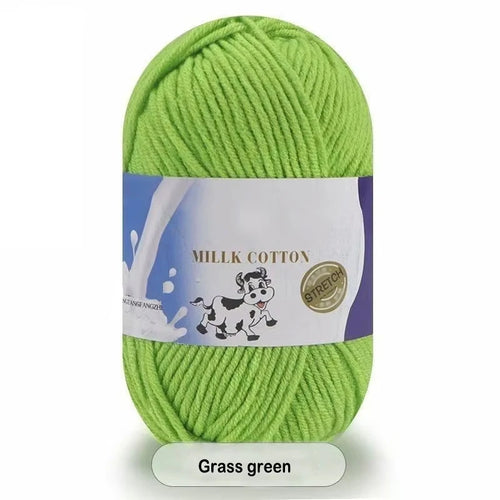 5-Strand Milk Yarn Handmade Medium Thick DIY Woven Doll Sweater Flower