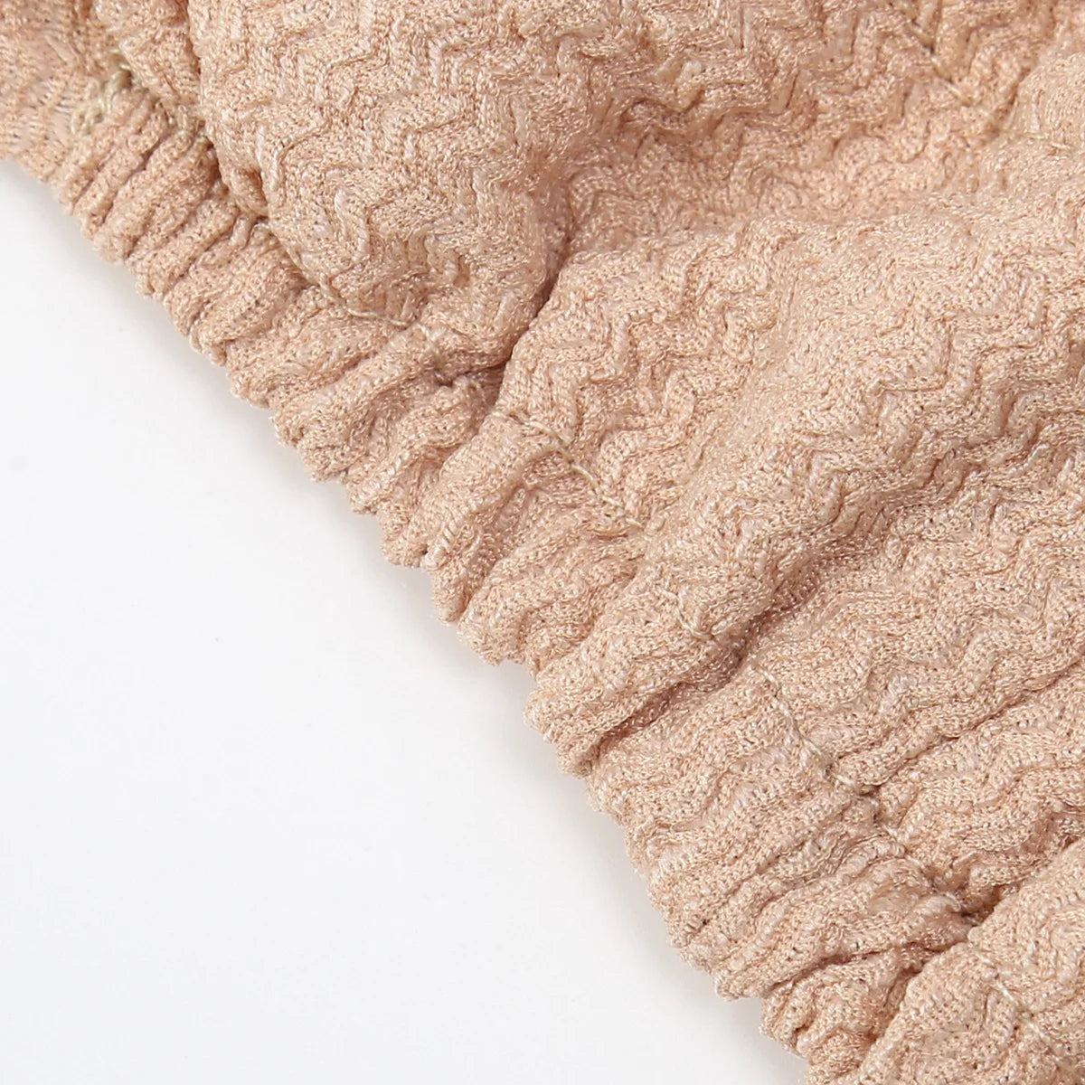 Trendy Crinkle Women's Solid Color Hijab Turban Soft Elastic Indian