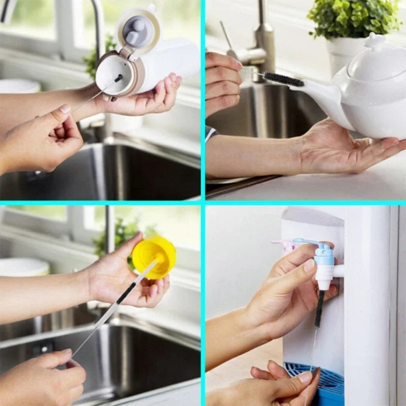 10Pcs/Set Straw Cleaning Brushes Multifunction Flexible Handle Test