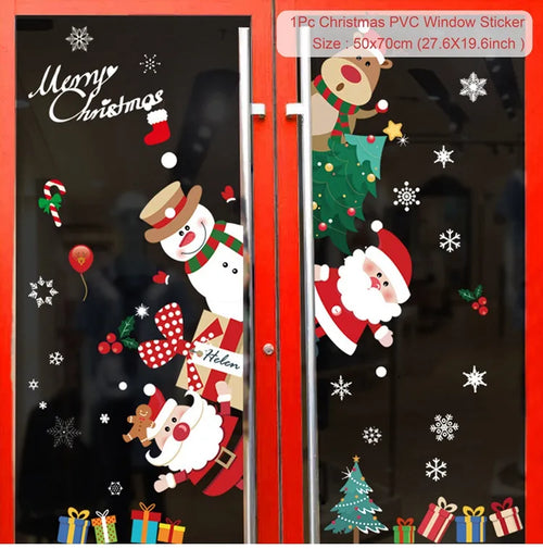 Christmas Window Stickers Christmas Wall Sticker Kids Room Wall Decals