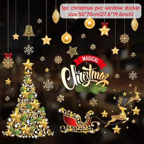 Christmas Window Stickers Christmas Wall Sticker Kids Room Wall Decals