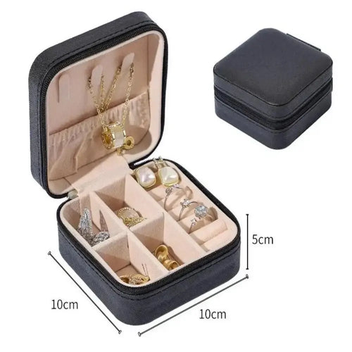 Mini Jewelry Storage Box Portable Home Travel Earrings Necklace