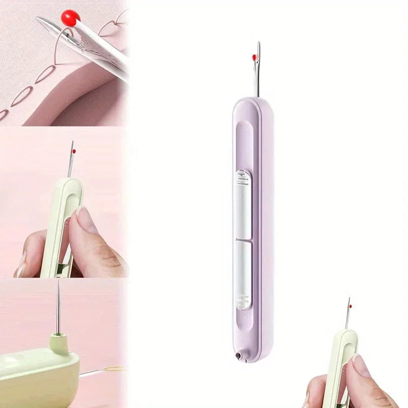 2-in-1 Sewing Tool - Needle Threader & Seam Ripper for Easy Stitching