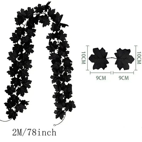 Artificial Maple Leaf Vines Silk Fall Foliage Garland for Home Wedding