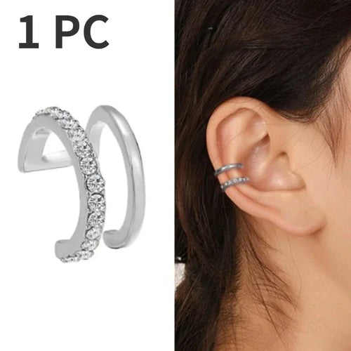 1Pc Hot Sale Cute Metal Leaf Earcuff Clips On Earring for Women Girls,