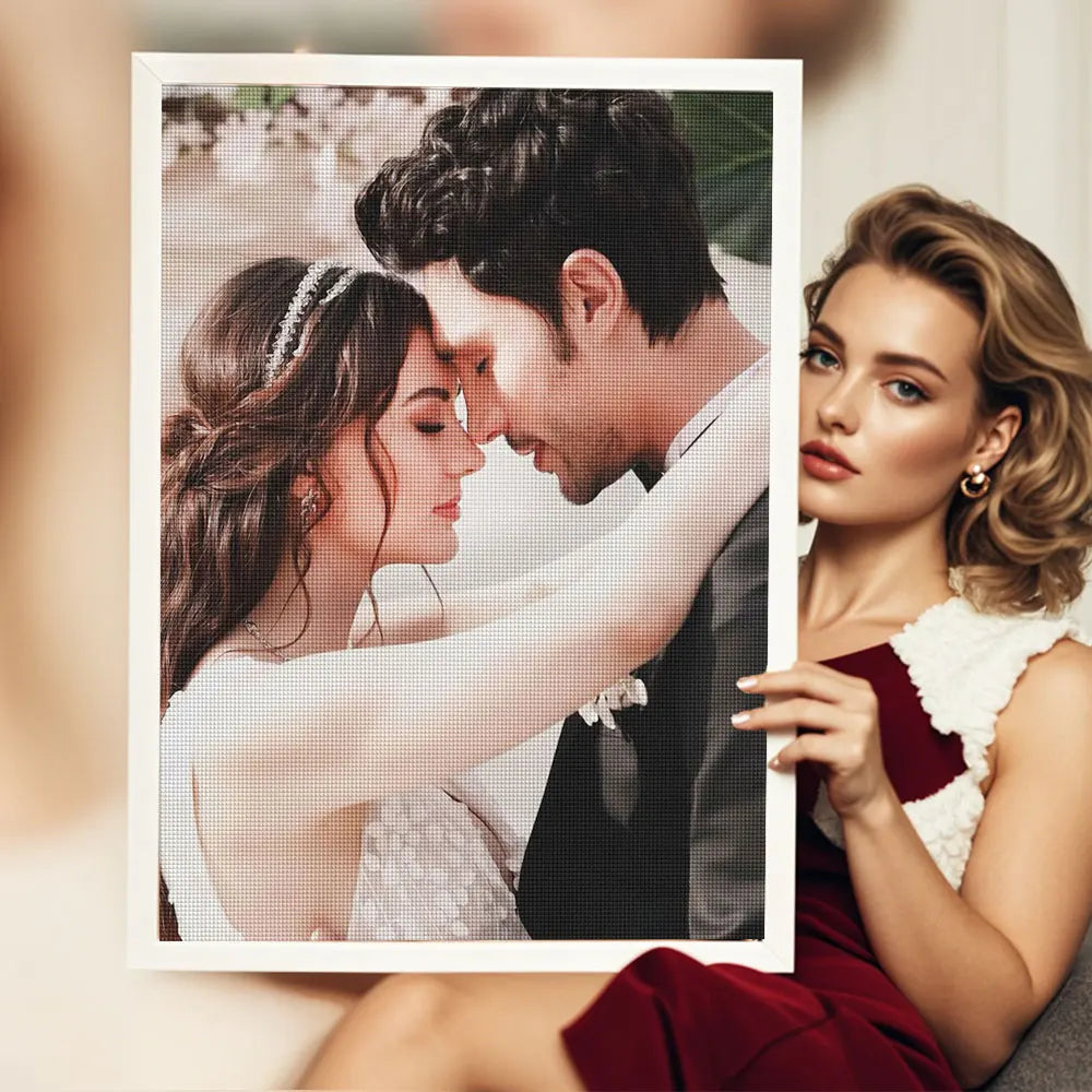 HUACAN Customizable Diamond Mosaic With Your Own Photo Diamond