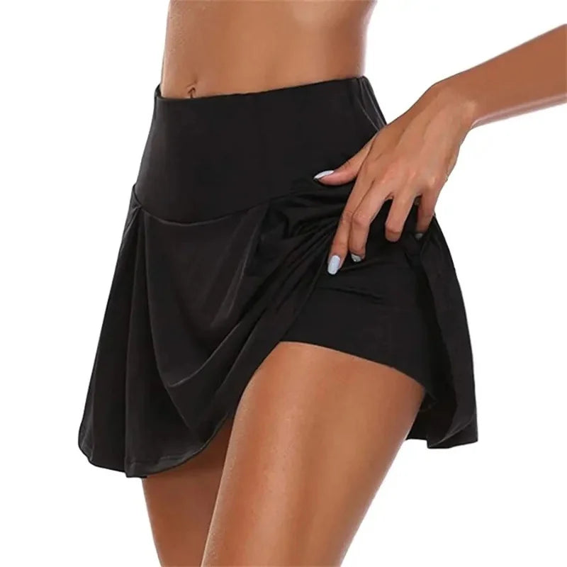 Summer Women Sprints Tennis Dance Fitness Short Skirts Quick Drying