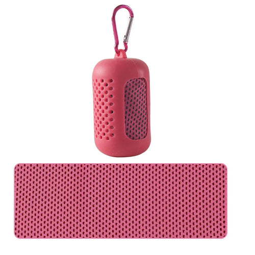 Portable Circular Silicone Wrapped Cold Towel Cooling Towel Quick