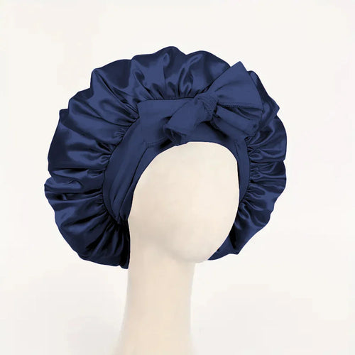 Satin Silk Hair Bonnet | Adjustable Tie Band | Sleep Bonnet for Women