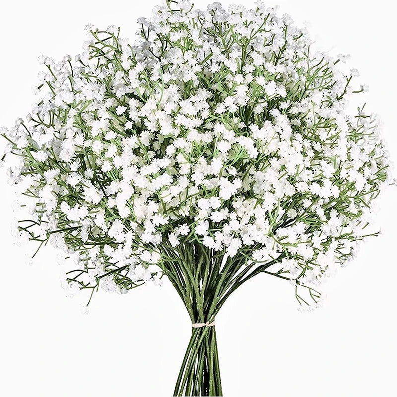 1Pcs 108Heads 63cm Babies Breath Artificial Flowers Plastic Gypsophila
