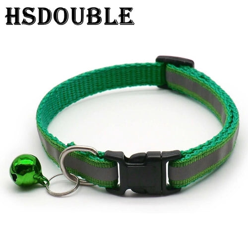 2Pcs/Pack 12 Colors Reflective Adjustable Cats And Small Dogs Collars