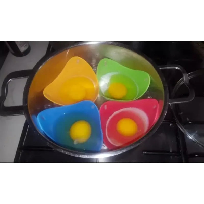 Egg Steamer Silicone Egg Poacher Pods Cooking Tool for Microwave Air