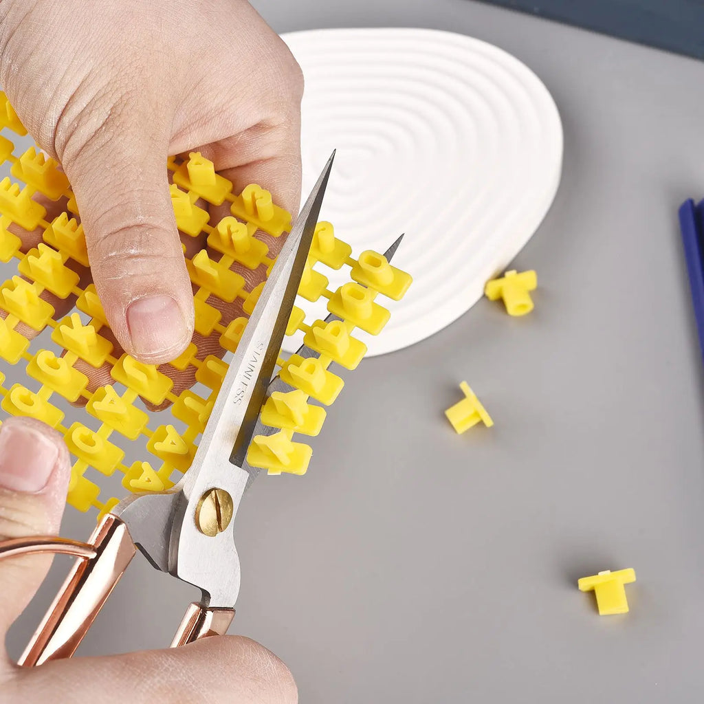 Ceramic Art Alphabet Number Letter Polymer Clay Presser Stamp Embosser