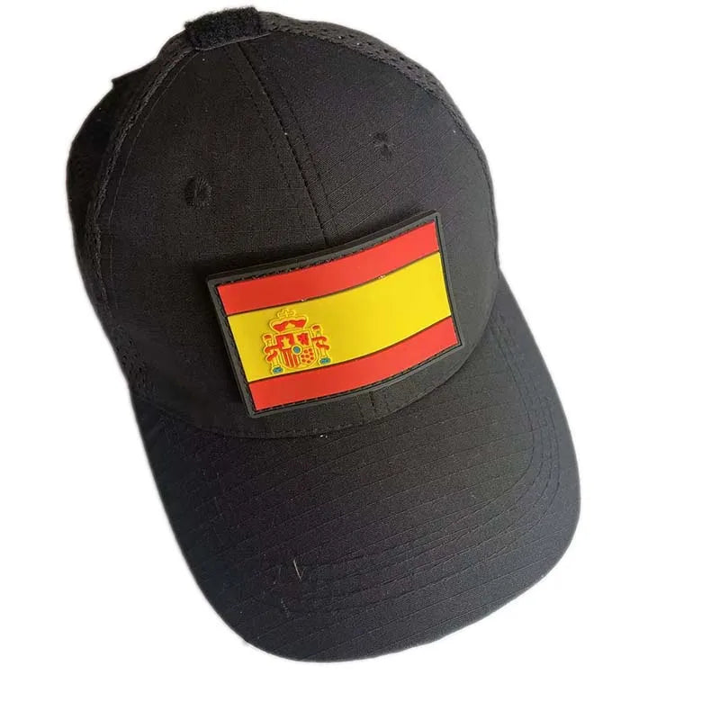 Infrared Reflective Patch Spanish Flag,Burgundy Cross Emblem Applique