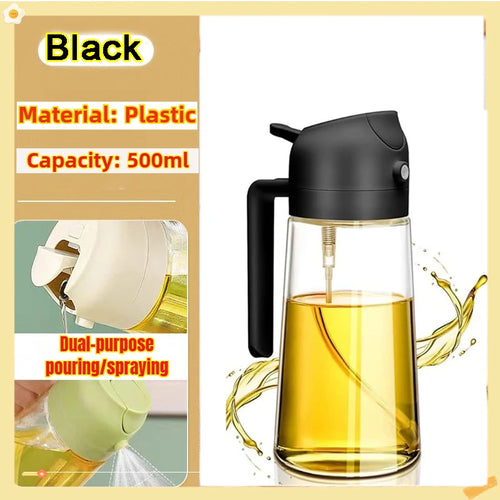 200/300/500ml Oil Spray Bottle BBQ Cooking Olive Oil Sprayer Plastic