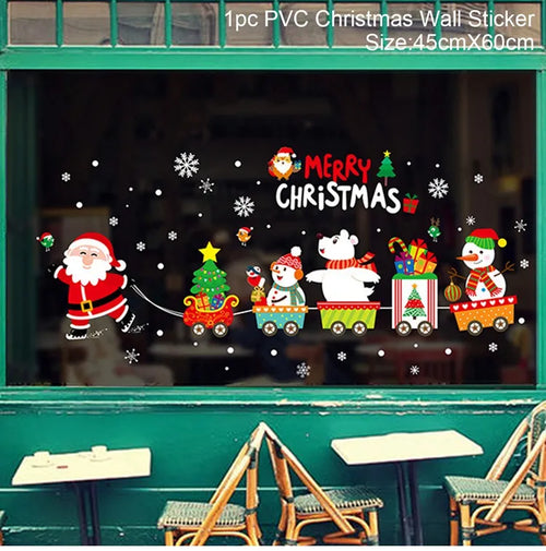 Christmas Window Stickers Christmas Wall Sticker Kids Room Wall Decals