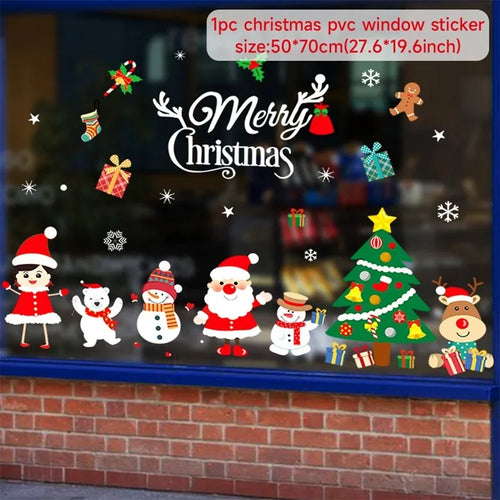 Christmas Window Stickers Christmas Wall Sticker Kids Room Wall Decals