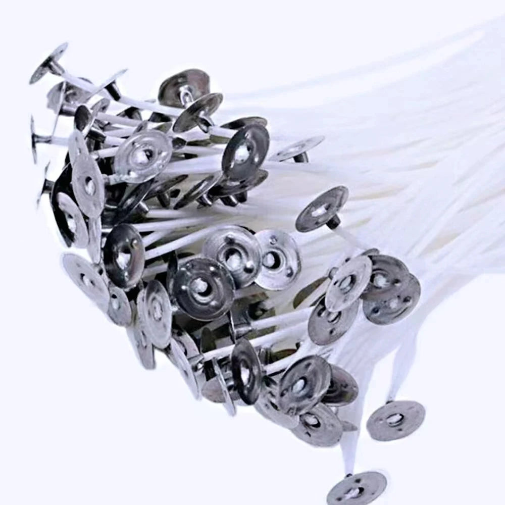 53pcs Candle Wicks Holder Waxed Cotton Candle Wicks Set with Stand