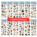 5 Sheets Kids Stickers Puffy Stickers for Children Birthday Christmas
