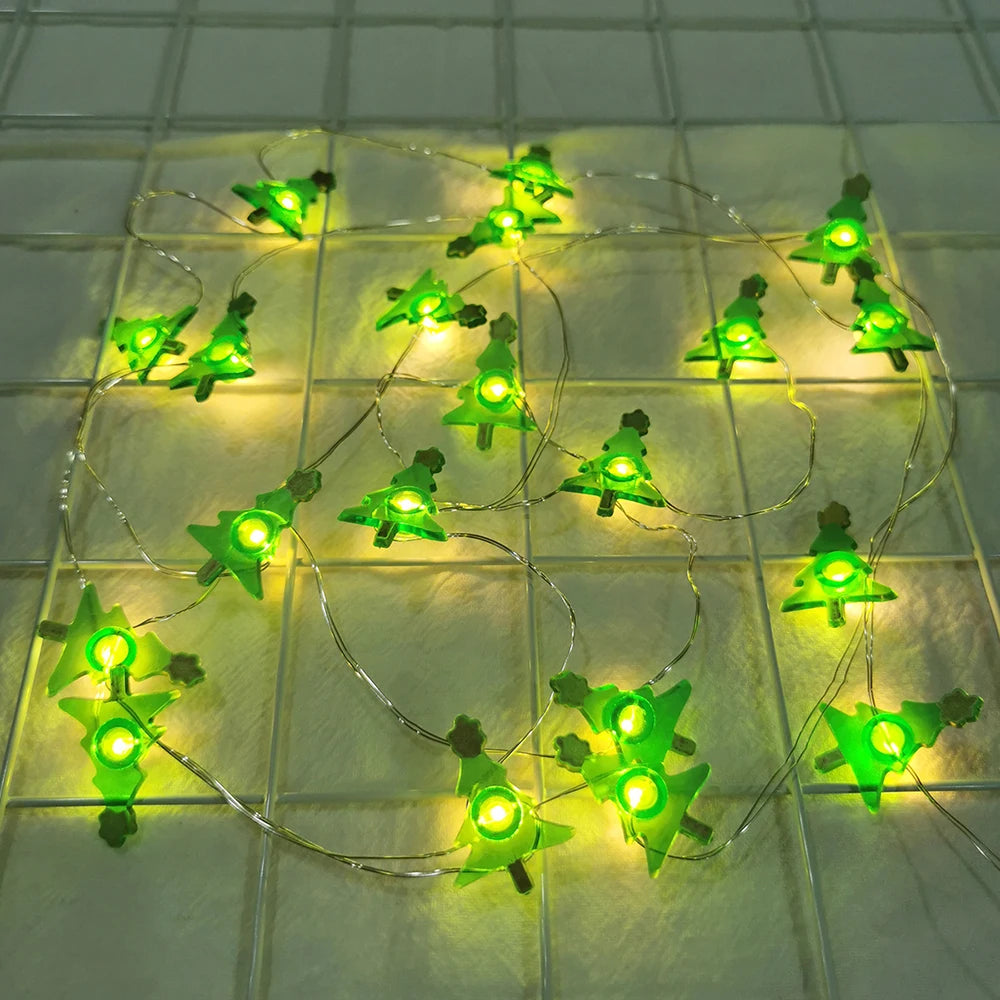 Runtowo Santa Claus Snowman LED Light String Christmas Decoration For