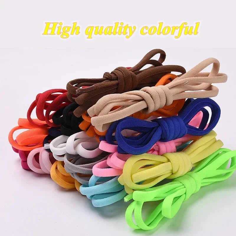 NEW Colorful Options Elastic laces Sneakers No tie Shoelace for Sports