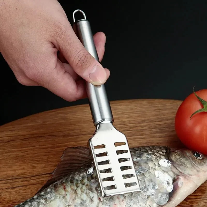 1PC Stainless Steel Fish Scale Knife Scale Scraper Sawtooth Scraping