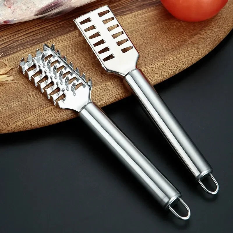 1PC Stainless Steel Fish Scale Knife Scale Scraper Sawtooth Scraping