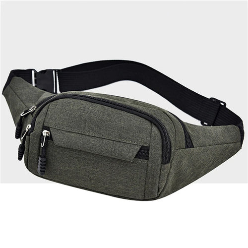 Waist Packs Waterproof Outdoor Sports Bag Unisex Canvas Pouch Fanny