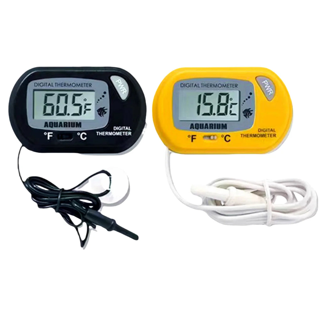 Digital Aquarium Thermometer with Probe Suction Cup Fish Tank Water