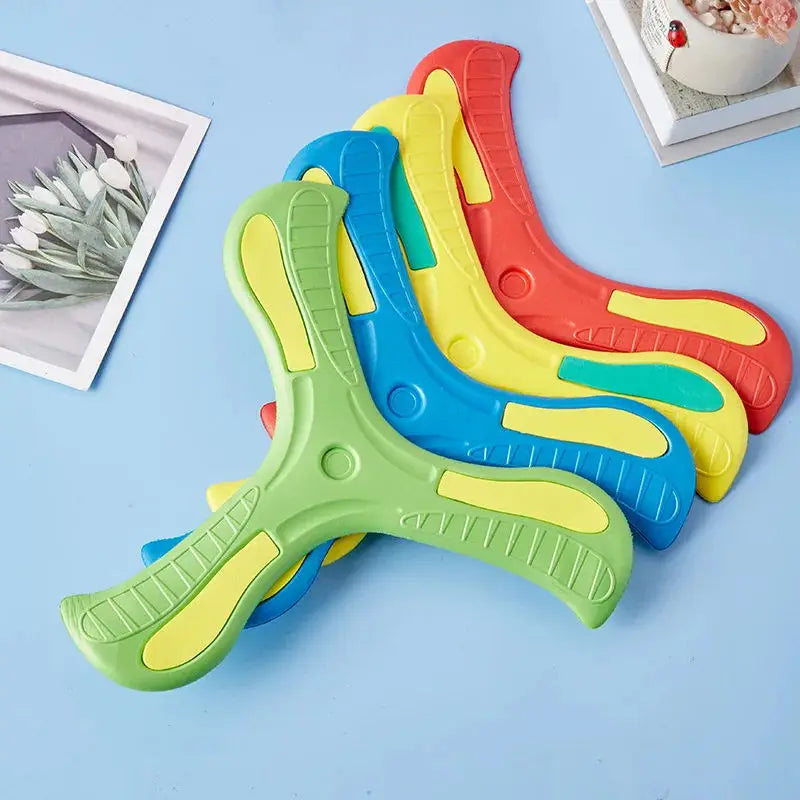 Children Boomerang Soft Three-leaf Cross Outdoor Toy Flying Disc