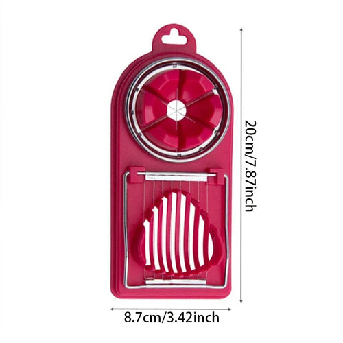 Multifunctional PP Base egg cutter 2-in-1 stainless steel wire pull