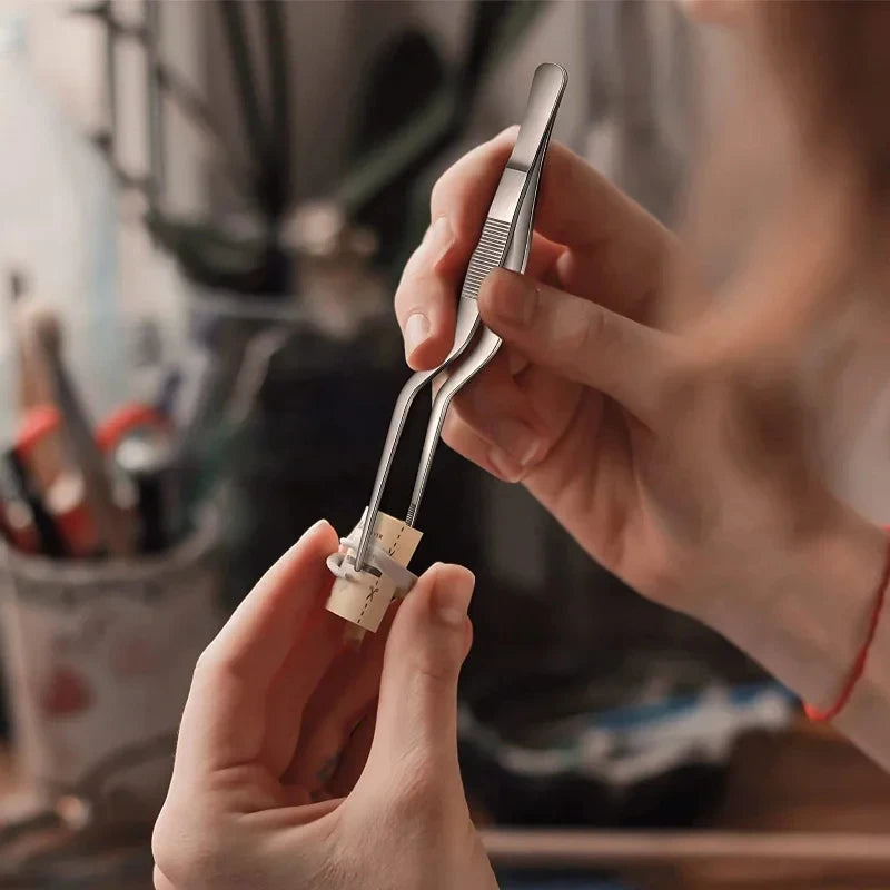 3/1Pcs Kitchen Tweezer Utensil BBQ Tweezer Food Clip Kitchen Bar Chief