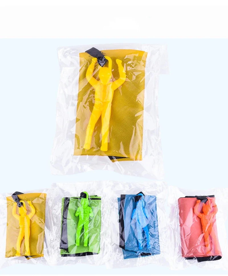 Kids Outdoor Parachute Toy Hand-Thrown Sports Game Set for Boys with