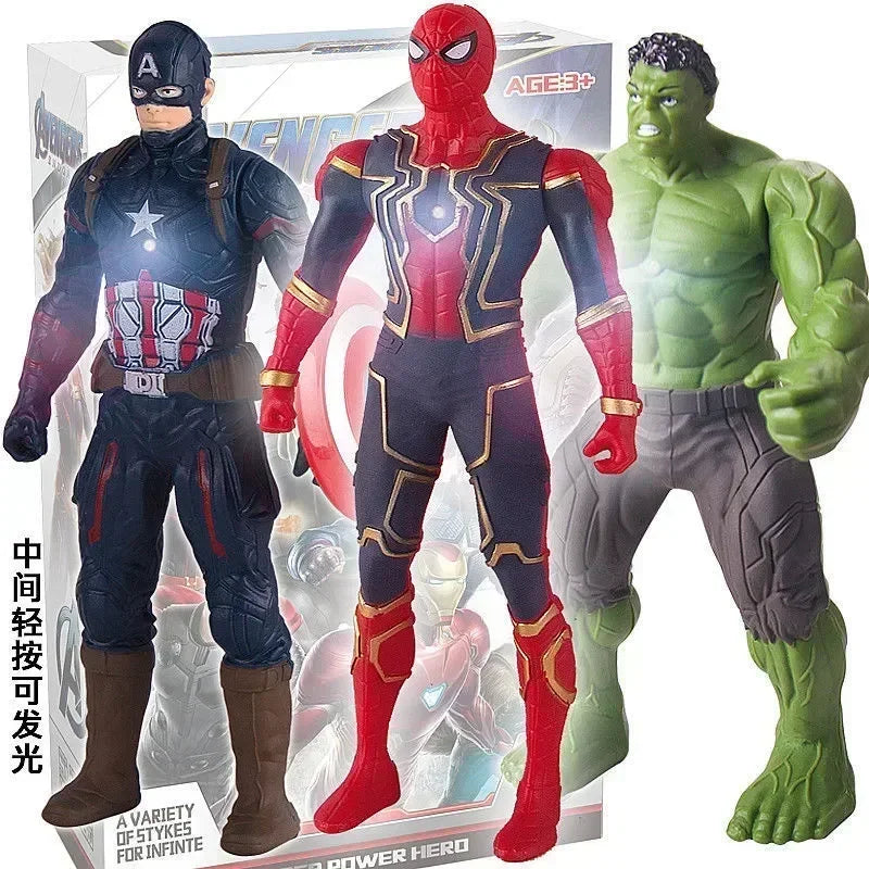 17 Cm Children Toys Marvel Anime Figures Spiderman Hulk Action Figure