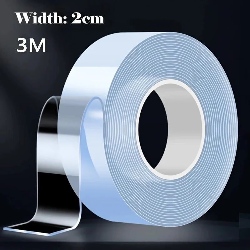 "Versatile Reusable Double-Sided Waterproof Adhesive Tape - Perfect