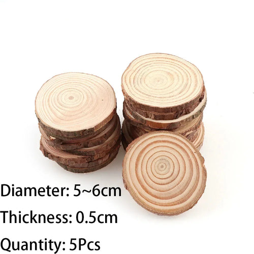 3-16CM/1-10pcsThick Natural Pine Round Unfinished Wood Slices Circles