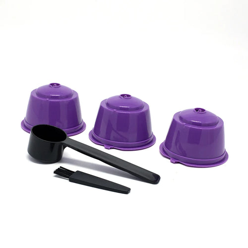 3Pcs Fit For Dolce Gusto Coffee Filter Cup Reusable Coffee Capsule
