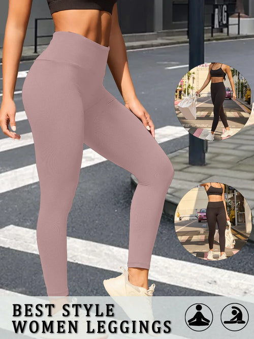 Women's Super Soft Leggings High Waisted Tummy Control No See Through