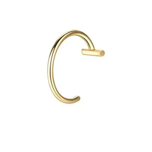 1Pc Gold-Color Nose Piercing Body Jewelry For Women Men, Fashion