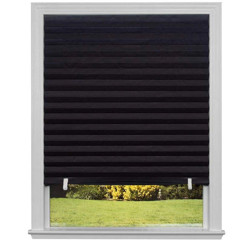 1PC Self-Adhesive Non-Woven Pleated Blinds Folding Curtains For