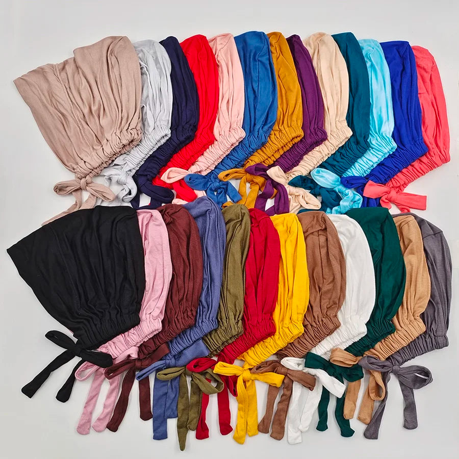 New Soft Modal Muslim Turban Hat Inner Hijab Caps Islamic Underscarf