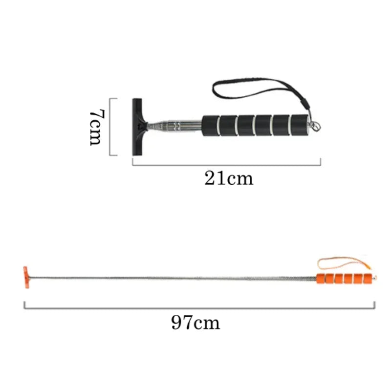 Telescopic Stainless Steel Car Rearview Mirror Wiper with Retractable