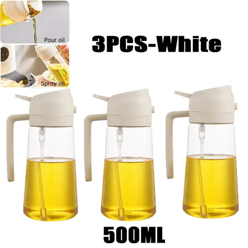 200/300/500ml Oil Spray Bottle BBQ Cooking Olive Oil Sprayer Plastic