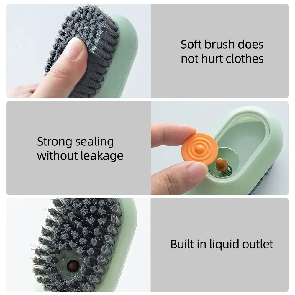 Multifunction Cleaning Shoe Brush Soft Automatic Liquid Shoe Brush