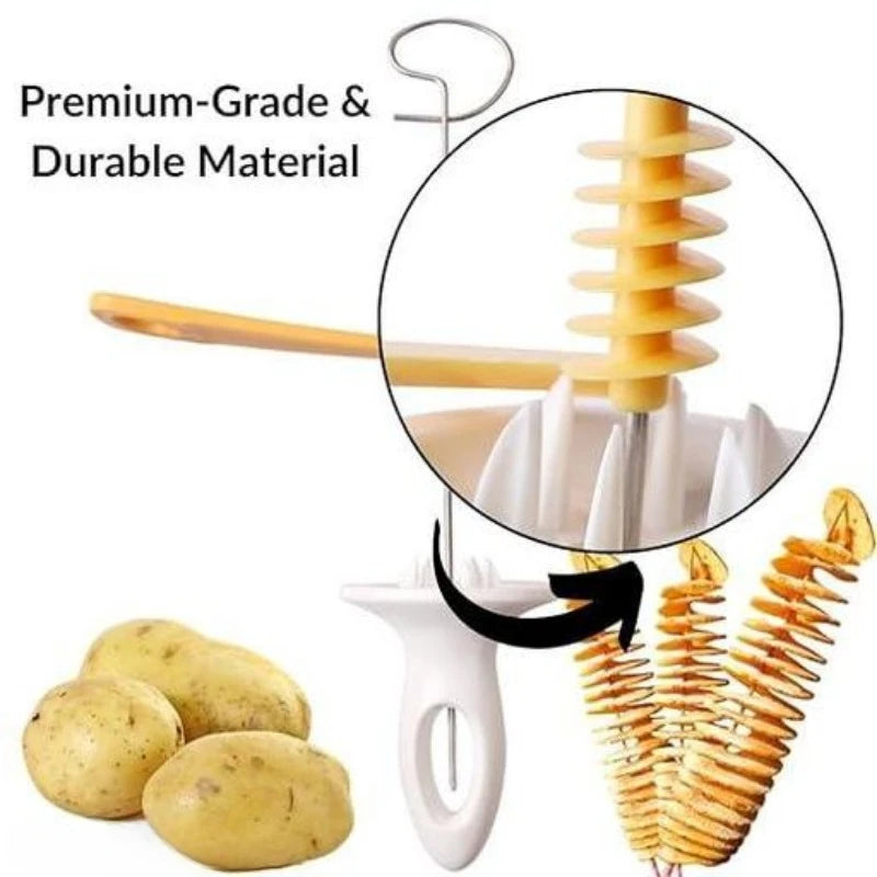 DIY Spiral Potato Cutter Vegetable Cucumber Spiralizer Kitchen  BBQ