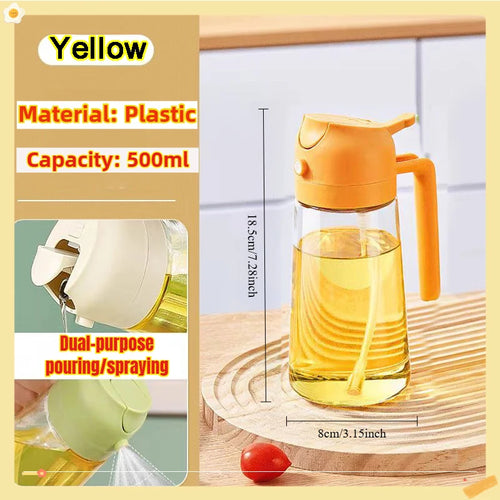 200/300/500ml Oil Spray Bottle BBQ Cooking Olive Oil Sprayer Plastic